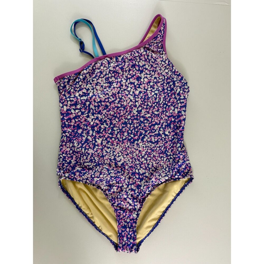 Lands' End Girls Multicolor Print One Piece Swimsuit Size XL (14+-16+)
